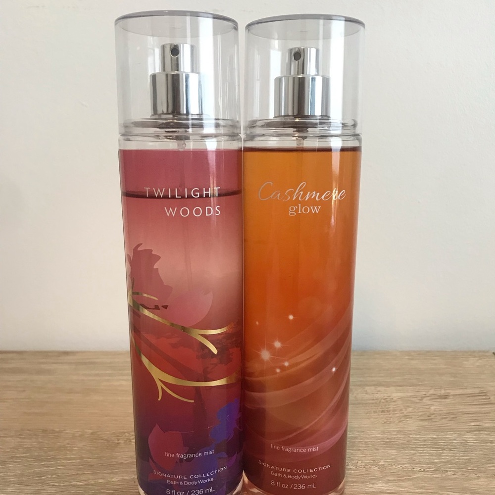 2 bath and body works body sprays